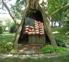 Metal-flag-adorning-her-wonderful-Sycamore-tree1