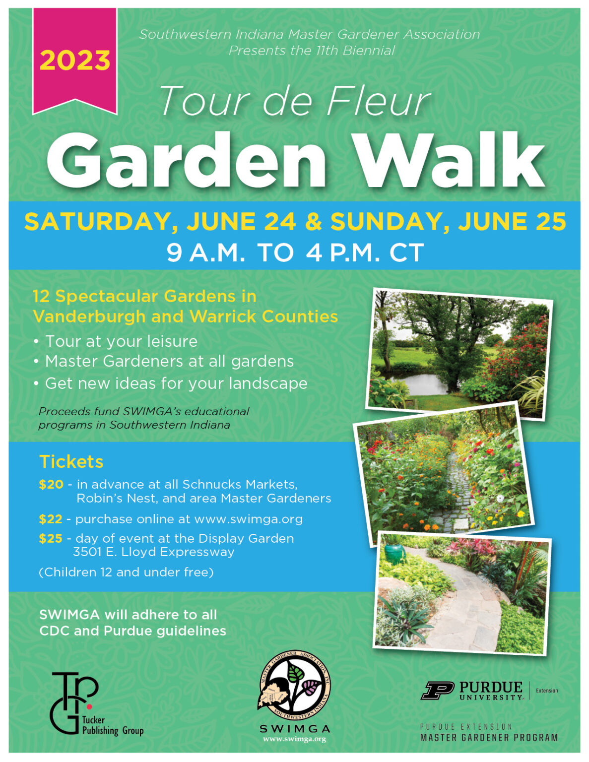 2023 GARDEN WALK FLYER Southwestern Indiana Master Gardener Association